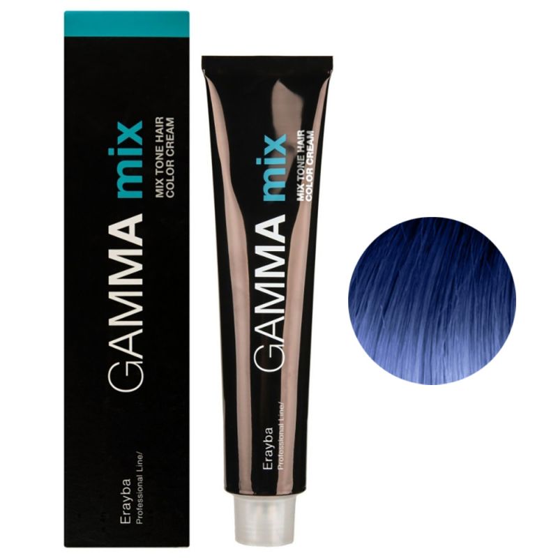 Крем-краска для волос Erayba Gamma Hair Color Cream 0/10 (синий микстон) 100 мл