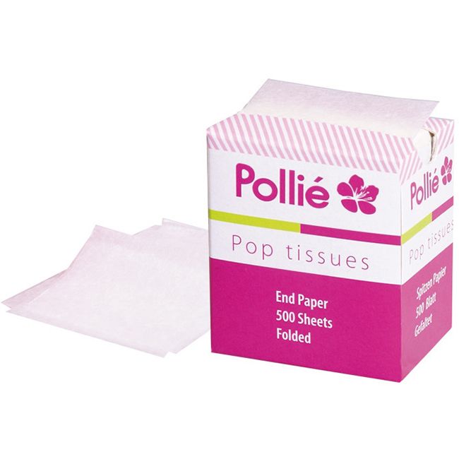 Бумага для химической завивки Pollie (тонкая) 500 штук