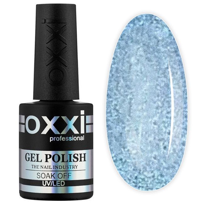 Гель-лак Oxxi Glory №012 (голубой, кошачий глаз) 10 мл