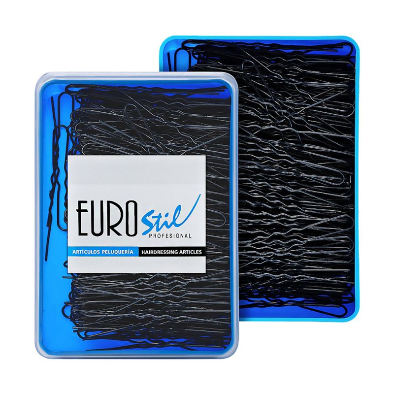 Шпильки для волосся EuroStil (чорний, 5 см) 400 штук