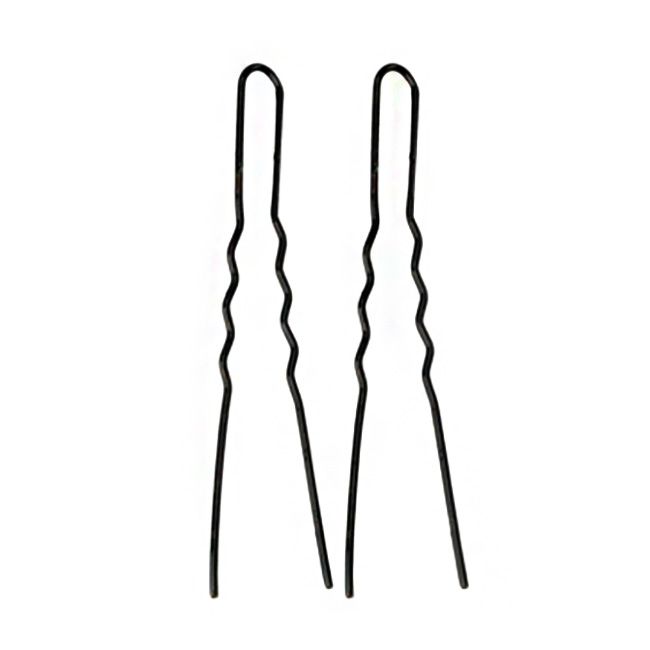 Шпильки для волосся EuroStil (чорний, 5 см) 25 штук