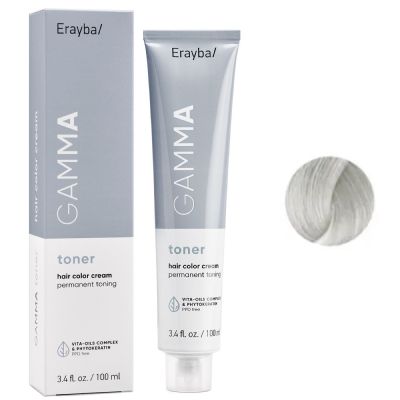 Крем-фарба для волосся Erayba Gamma Hair Color Cream Toner 0/01 (попелястий) 100 мл