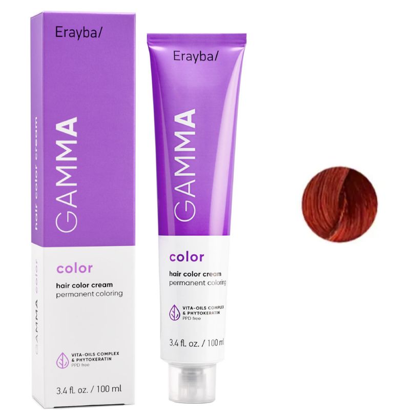 Крем-краска для волос Erayba Gamma Hair Color Cream 6/99 (ярко-рыжий) 100 мл