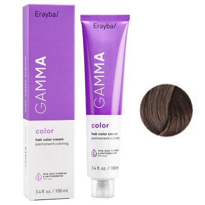 Крем-краска для волос Erayba Gamma Hair Color Cream 7.61 (светлый пепельно-русый) 100 мл