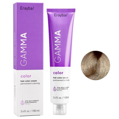 Крем-краска для волос Erayba Gamma Hair Color Cream 9.12 (ирис пепельный очень светлый блонд) 100 мл
