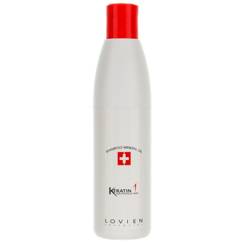 Шампунь восстанавливающий для поврежденных волос Lovien Essential Keratin 1 Shampoo Mineral Oil 250 мл