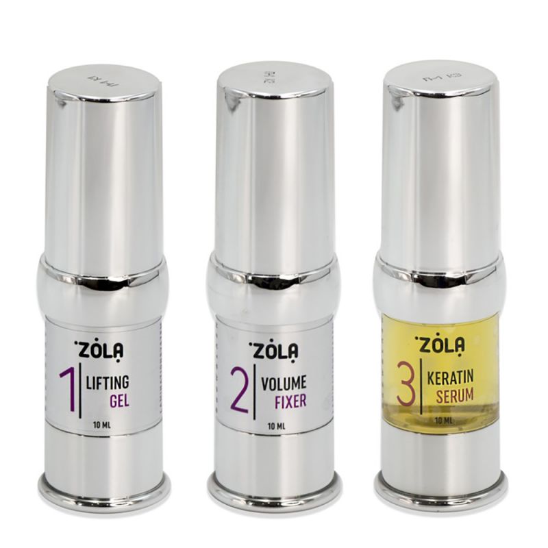 Набір для ламінування брів та вій ZOLA Brow & Lash Lamination System (3 штуки по 10 мл)