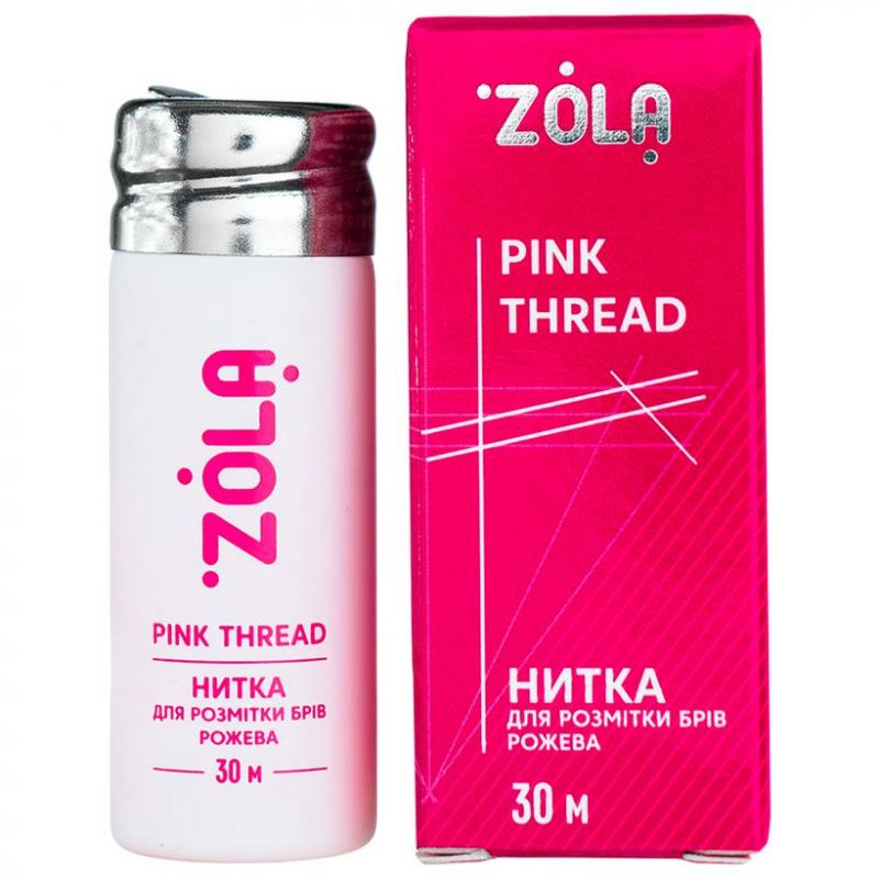 Нить для разметки бровей Zola (розовый) 30 м