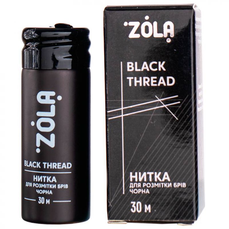 Нитка для розмітки брів Zola (чорний) 30 м