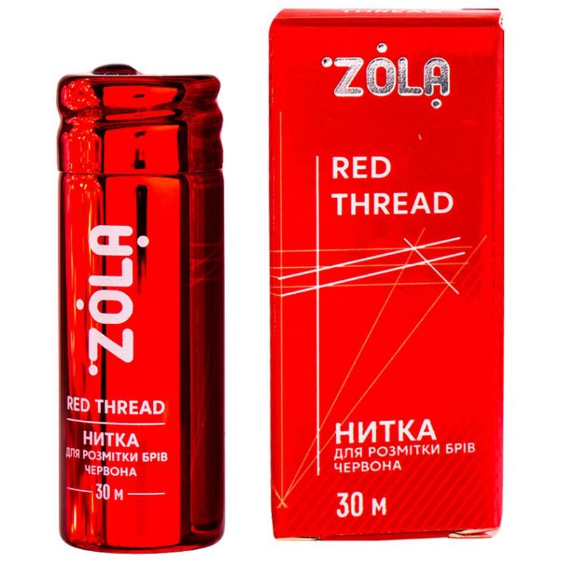 Нить для разметки бровей Zola (красный) 30 м