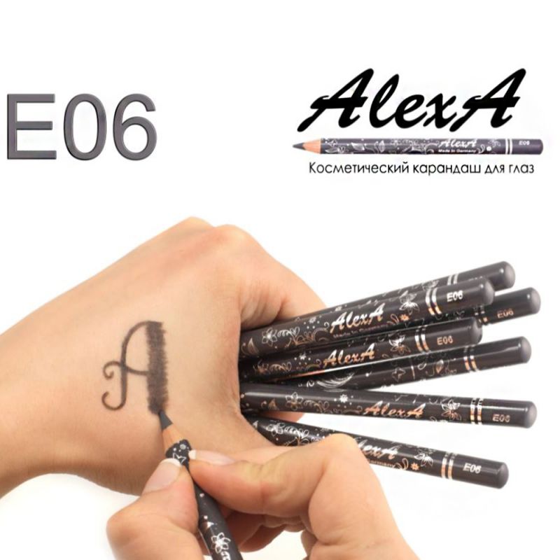 Карандаш для глаз AlexA Eye Pencil E06 (угольно-синий, матовый)