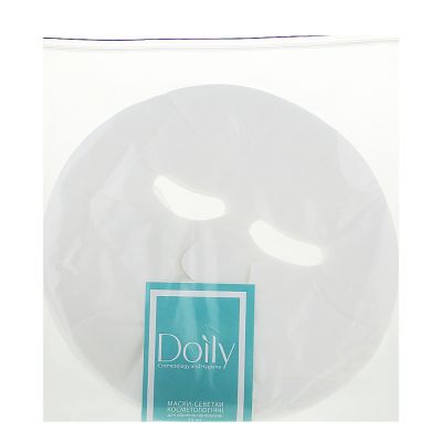 Маска-салфетка косметологическая для лица Doily (спанлейс, сетка) 50 штук