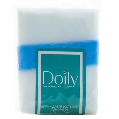 Штаны для прессотерапии на завязке Doily L/XL (спанбонд, белый)