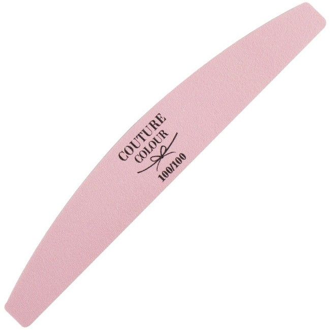 Пилка для ногтей Couture Colour Zebra White-Pink (100/100 грит)