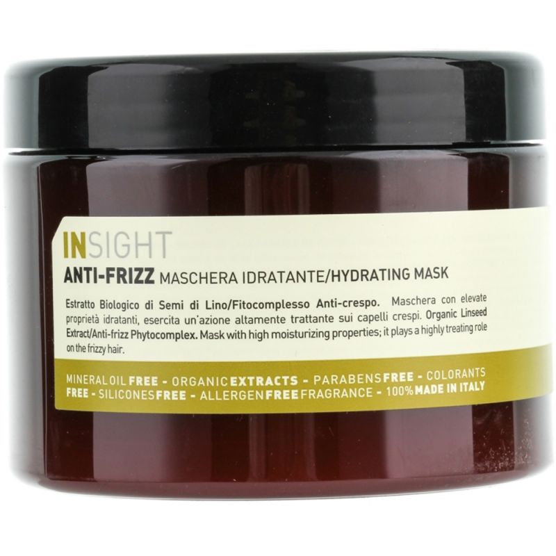 Маска зволожуюча для всіх типів волосся Insight Anti-Frizz Hair Hydrating Mask 500 мл