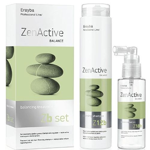 Набір для жирної шкіри і волосся Erayba Zb Set ZenActive Balance (шампунь 250 мл і лосьйон 250 мл)