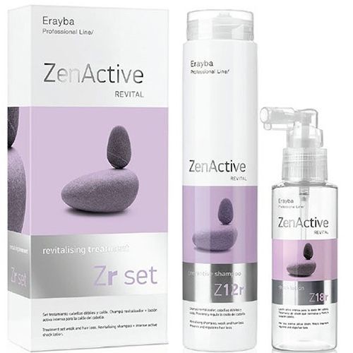 Набір від випадіння волосся Erayba Zp Set ZenActive Revital (шампунь 250 мл і лосьйон 250 мл)