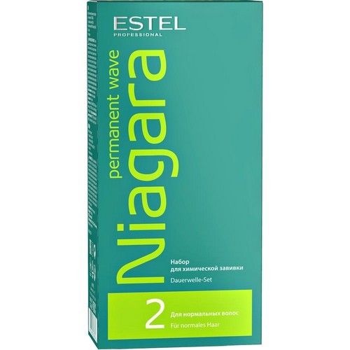 Набір для хімічної завивки Estel Niagara для нормального волосся (біо-перманент №2 100 мл, фіксаж-пе