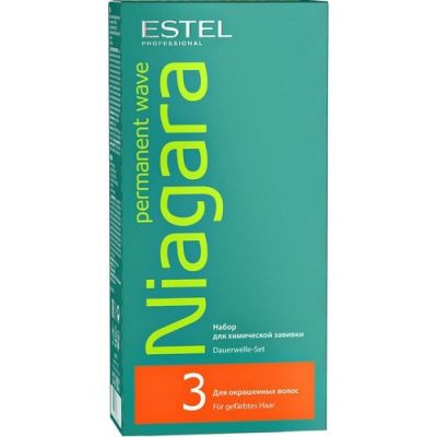 Набор для химической завивки Estel Niagara для окрашенных волос (био-перманент №3 100 мл, фиксаж-пе