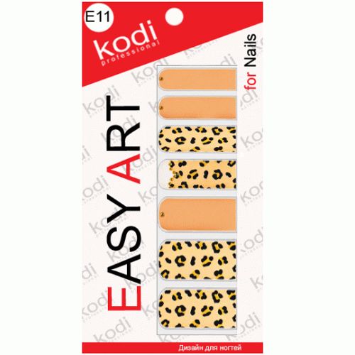 Наклейки для дизайна ногтей Kodi Professional Easy Art E11