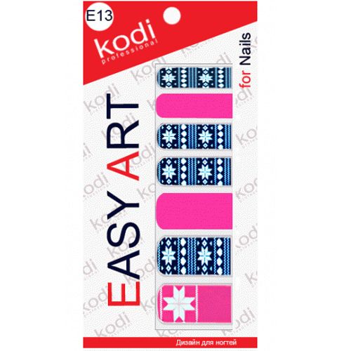 Наклейки для дизайну нігтів Kodi Professional Easy Art E13