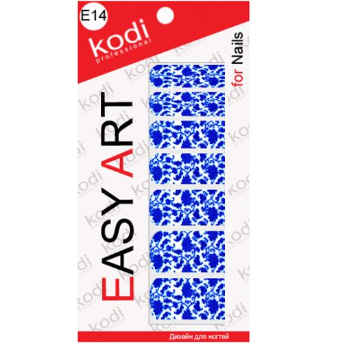 Наклейки для дизайна ногтей Kodi Professional Easy Art E14