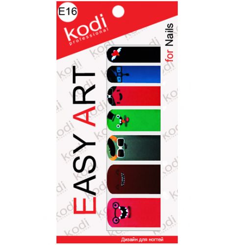 Наклейки для дизайну нігтів Kodi Professional Easy Art E16