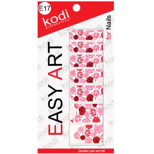 Наклейки для дизайна ногтей Kodi Professional Easy Art E17