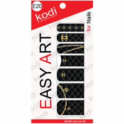 Наклейки для дизайна ногтей Kodi Professional Easy Art E20