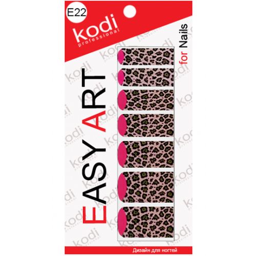 Наклейки для дизайна ногтей Kodi Professional Easy Art E22