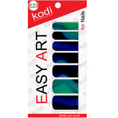 Наклейки для дизайна ногтей Kodi Professional Easy Art E23
