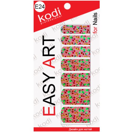 Наклейки для дизайну нігтів Kodi Professional Easy Art E24