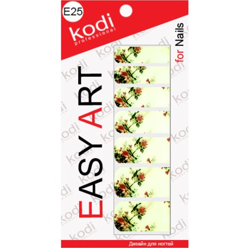 Наклейки для дизайну нігтів Kodi Professional Easy Art E25