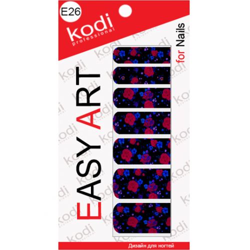 Наклейки для дизайну нігтів Kodi Professional Easy Art E26