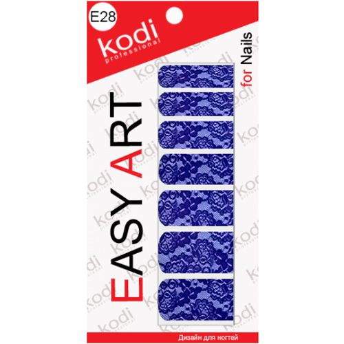 Наклейки для дизайну нігтів Kodi Professional Easy Art E28