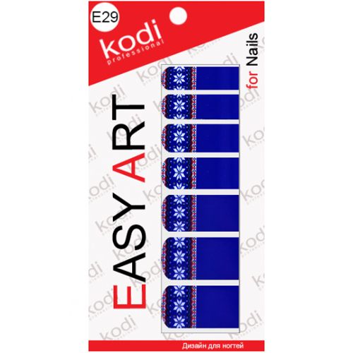Наклейки для дизайну нігтів Kodi Professional Easy Art E29