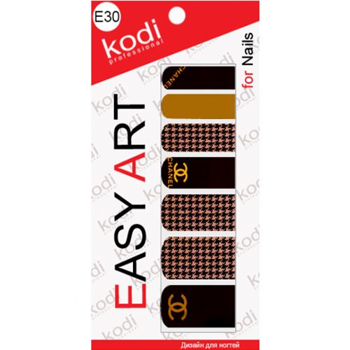 Наклейки для дизайна ногтей Kodi Professional Easy Art E30