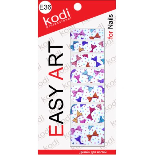 Наклейки для дизайна ногтей Kodi Professional Easy Art E36