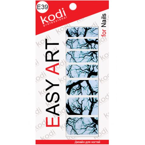 Наклейки для дизайна ногтей Kodi Professional Easy Art E39