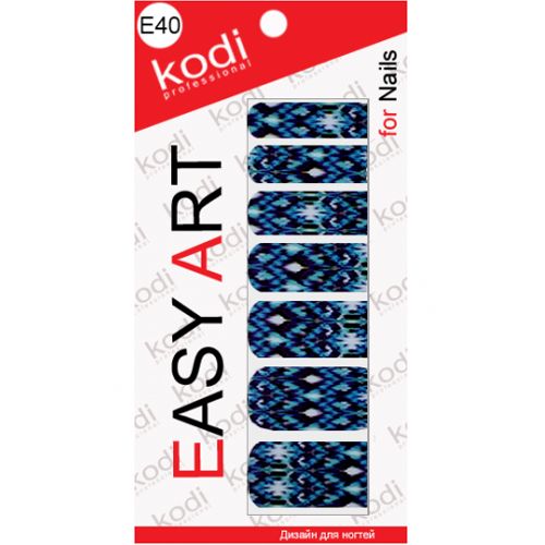 Наклейки для дизайну нігтів Kodi Professional Easy Art E40