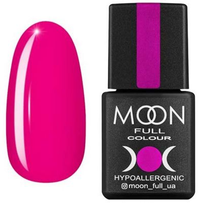 Гель-лак Moon Full Color №122 * (яскравий рожево-малиновий, емаль) 8 мл