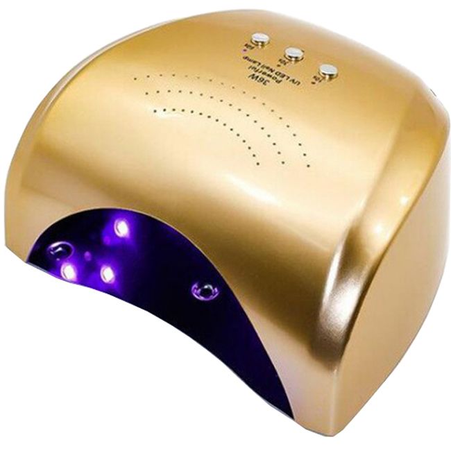 Лампа манікюрна SUN 188 LED-UV Gold 36 Вт