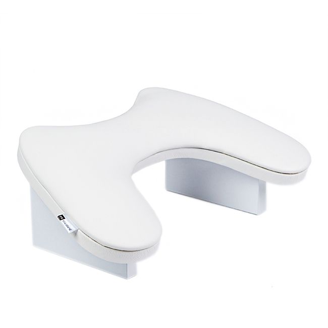 Підлокітник ортопедичний для манікюру Eco Stand Butterfly White (білий на білих ніжках)