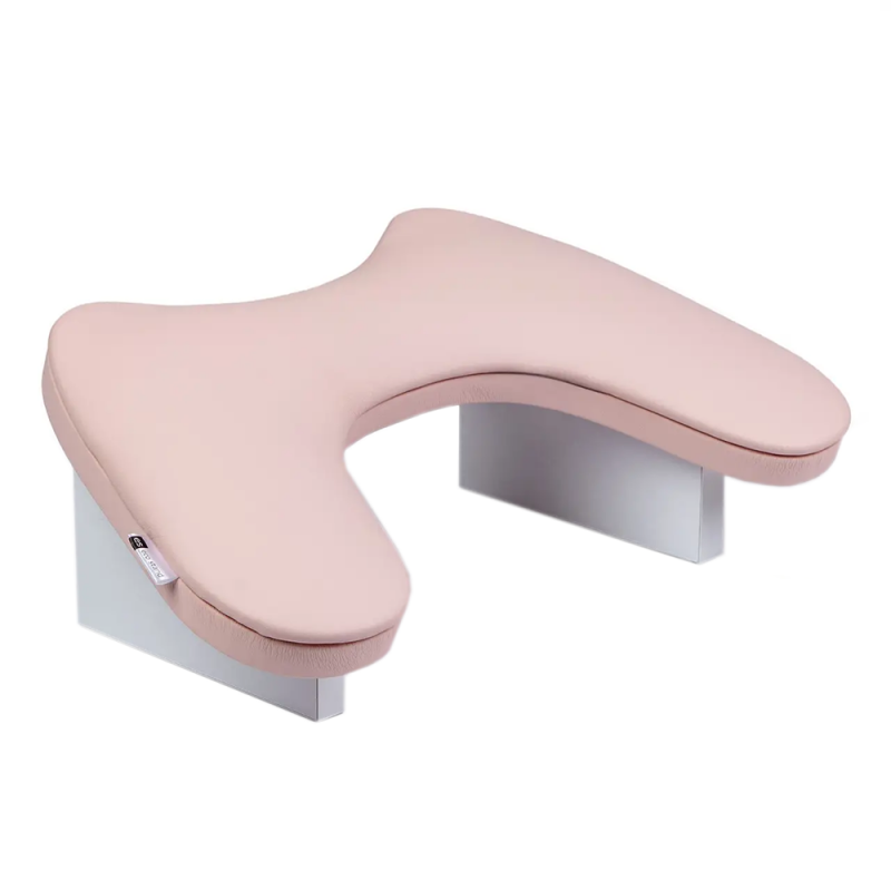 Ортопедичний підлокітник для манікюру Eco Stand Butterfly Pink & White (рожевий на білих ніжках)