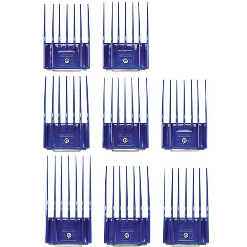 Набір насадок для машинки Andis 8-Piece Universal Comb Blue Set