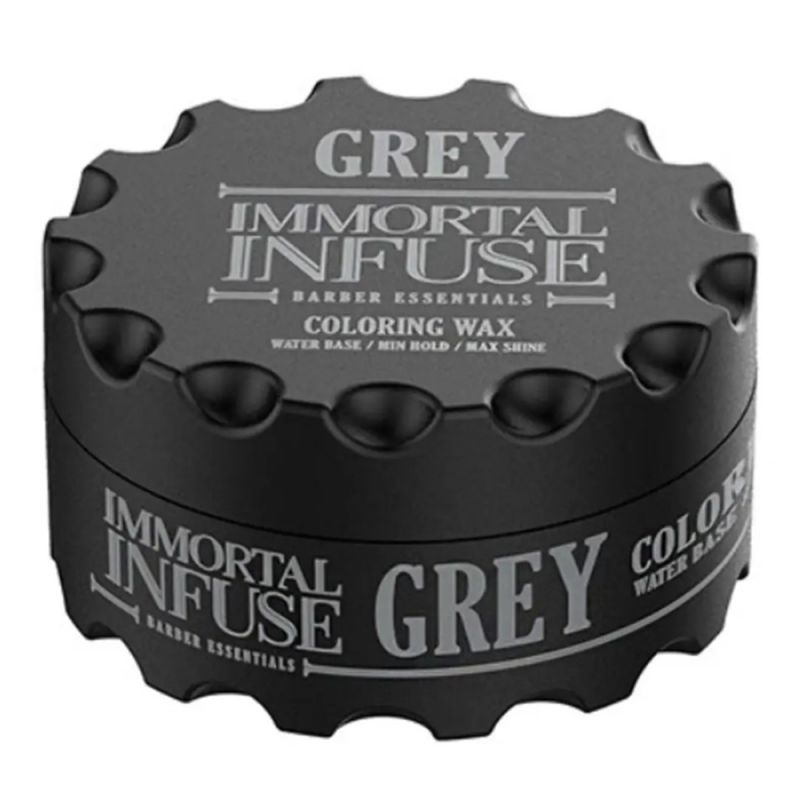 Воск для волос Immortal Infuse Coloring Wax Grey (серый) 100 мл