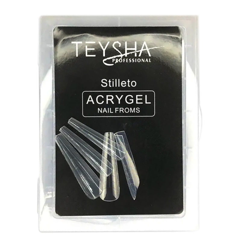 Верхние формы для моделирования Teysha Nail Forms Stilleto Стилет 120 штук