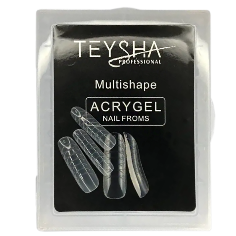 Верхние формы для моделирования Teysha Nail Forms Multishape Универсальные 120 штук