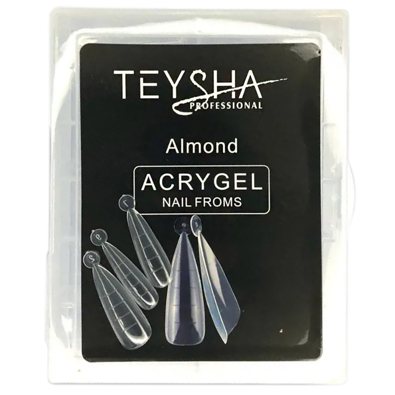 Верхні форми для моделювання Teysha Nail Forms Almond Мигдаль 120 штук