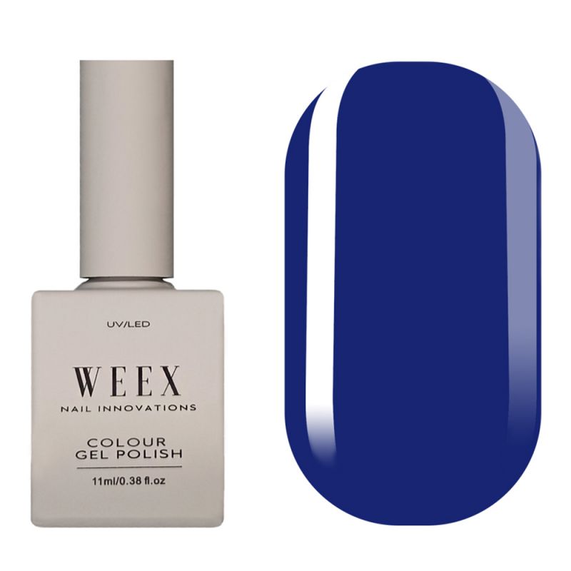 Гель-лак Weex №550 (насыщенный синий, эмаль) 11 мл